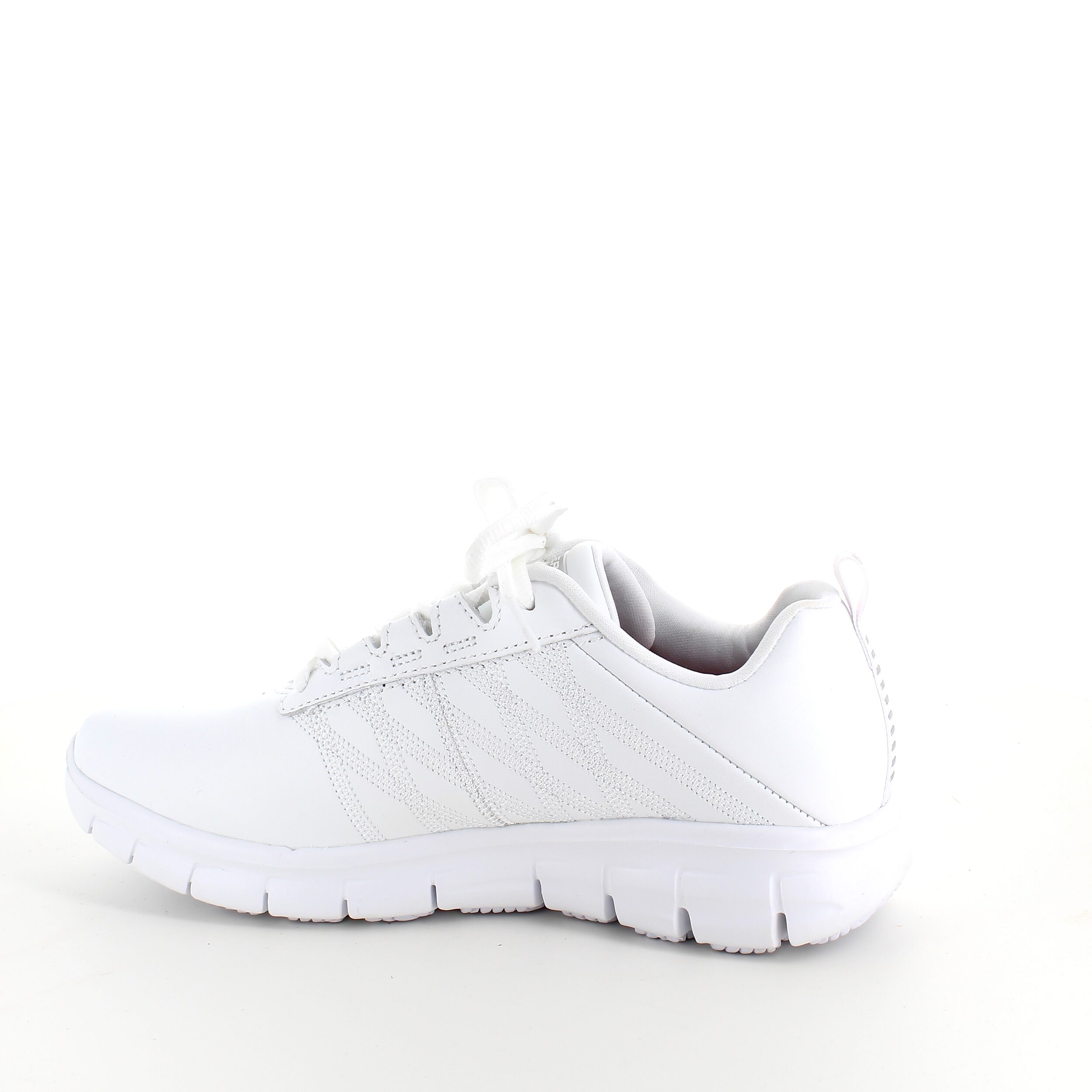 Hvid Skechers work med memory foam