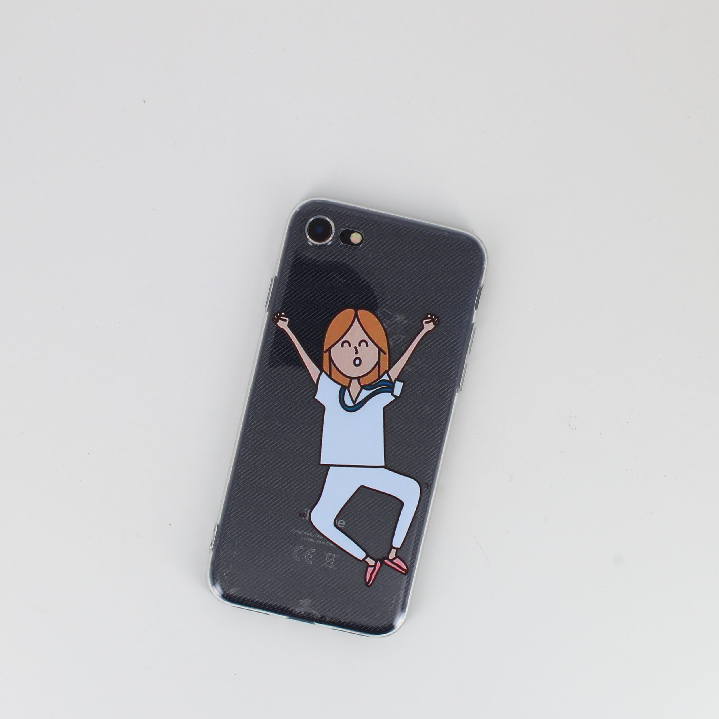 Silikone iPhone cover med print