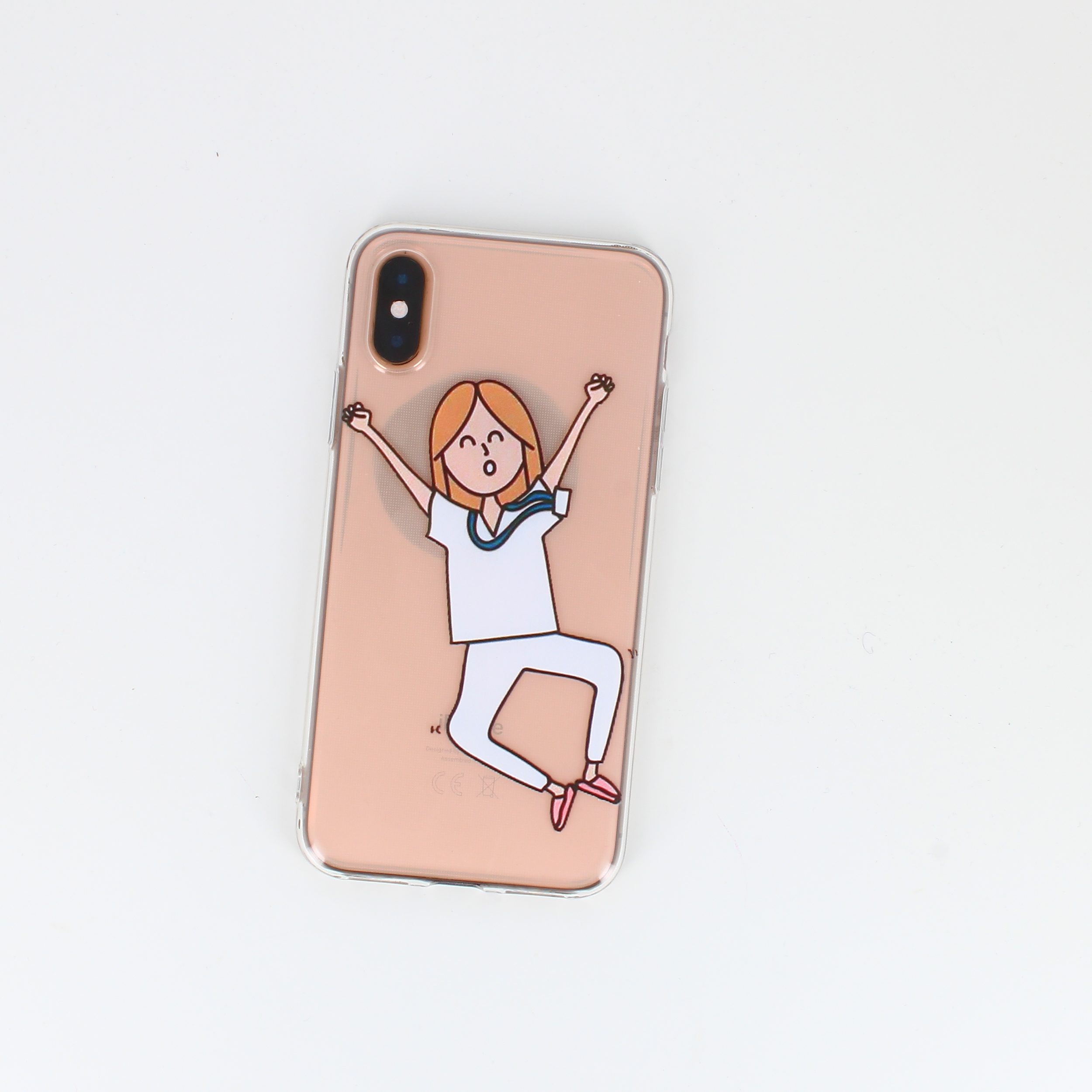 Silikone iPhone cover med print