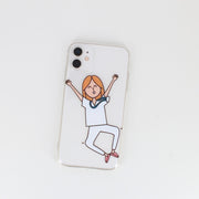 Silikone iPhone cover med print