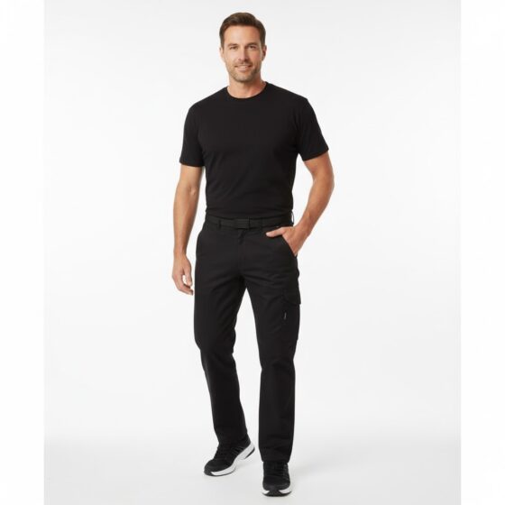 Nybo Sort Herre Prowear T-Shirt, Kortærmet, Ekstra Slidstærk