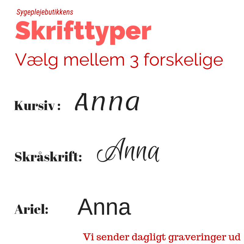 Hjertenavneskilt til kitlen med nål