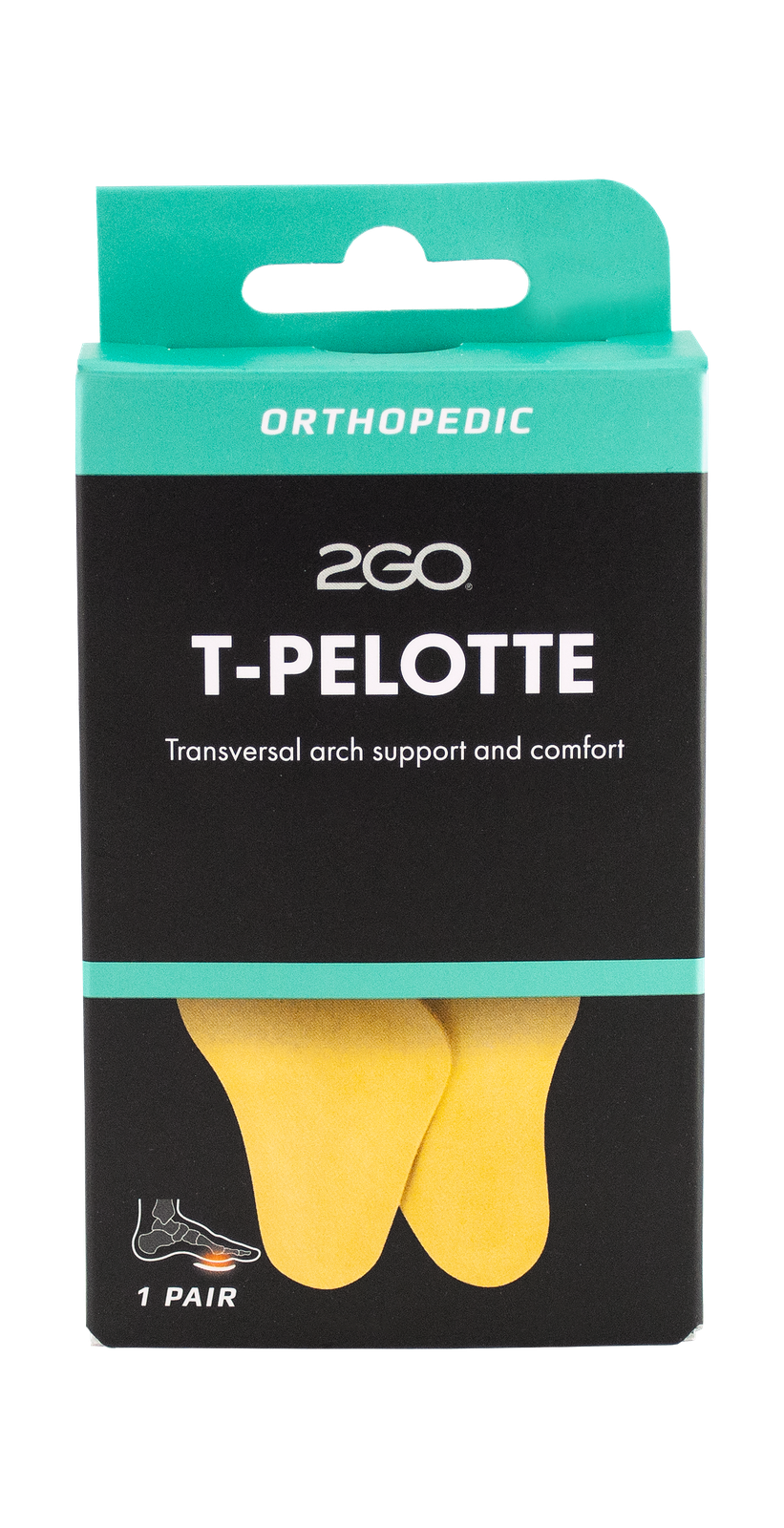 2GO t-pelotte med overside af læder