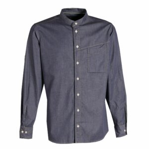 Nybo Denimblå Unisex New Nordic Gastrojakke, Lange Ærmer, Strækbar, Komfort