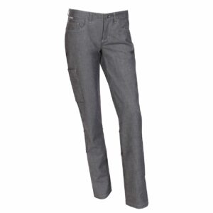 Nybo Grå Damebliss Jeans, Justerbar Elastik, Lav Talje, Smal Lårvidde