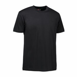 Nybo Sort Herre Basic T-shirt, Klassisk Model, Slidstærk Facon