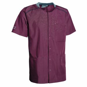 Nybo Bordeaux Unisex Sporty Tunika, Rummelige Lommer, Justerbar