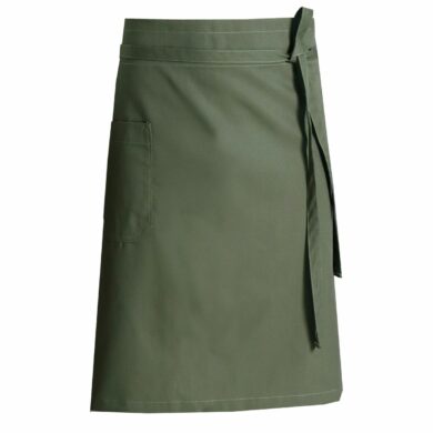 Nybo Grøn Unisex Pick-Up Forklæde med Forstykke og Lomme