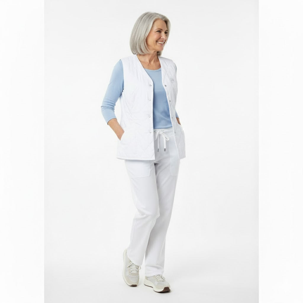 Nybo Hvid Unisex Clima Sport Termovest, Udvendige Lommer