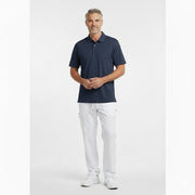 Nybo Blå Melange Herre Prowear Polo Shirt, Slidstærk, Brystlomme