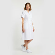 Nybo Hvid Dame Princess Kjole, Raglanærmer, Feminin Pasform