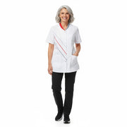 Nybo Hvid/Rød/Grå Dametunika Feel Free, Kortærmet, Komfort