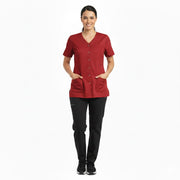 Nybo Rød Dametunika Charisma Premium, Temperaturregulerende, Slidser