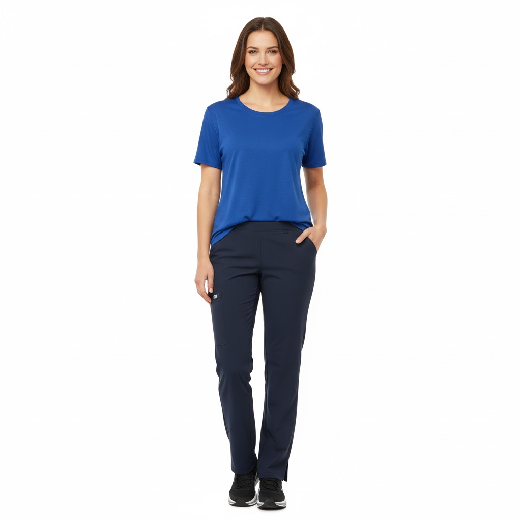Nybo Sporty T800 unisex bukser i navy – let multi-stretch, elastisk talje & justerbar benlængde