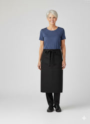 Nybo Sort Unisex Forklæde, Service, Forstykke Uden Lommeåbning