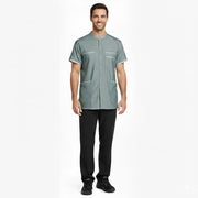 Nybo Mørkegrøn Unisex Comfort Skjorte/Tunika, Åndbar, Strækbar, Justerbare stropper