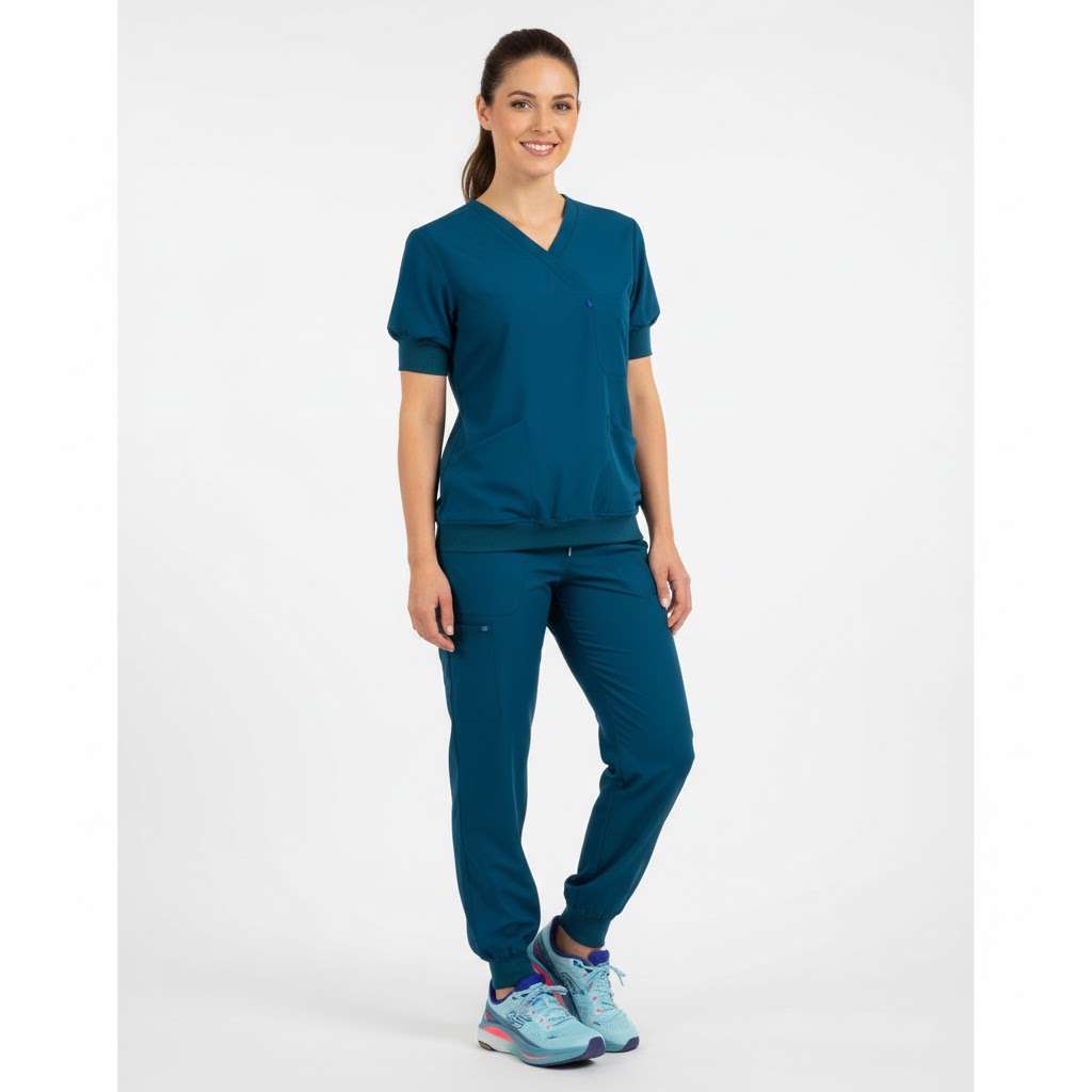 Nybo Navy Unisex Micro Sport Bukser, Elastik, Rib ved Bukseben, Antistatisk