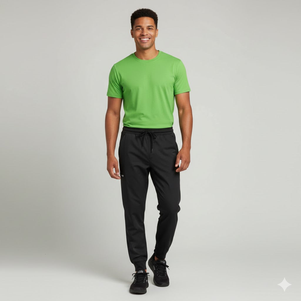 Nybo Sort Herre Garçon Street-Pants, Kort, Rib, Elastik, Komfort