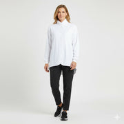 Nybo Hvid Unisex Move Cardigan, Langærmet, Superblød Fleecefor