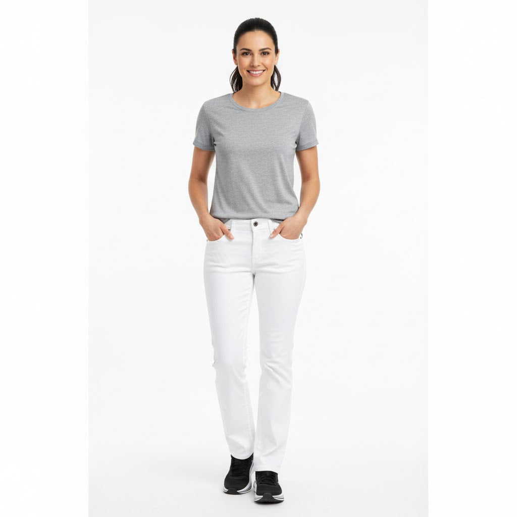 Nybo Hvide Damejeans, Harmony Monroe, Stretch, Lang +10 cm