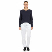 Langærmet dame t-shirt i navy