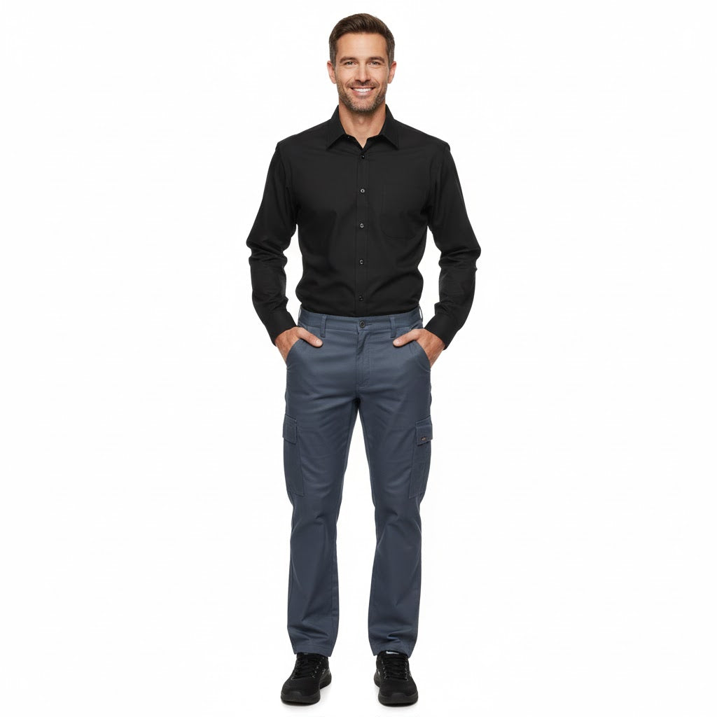 Nybo Sort Herreskjorte Performance, Langærmet, Slidstærk