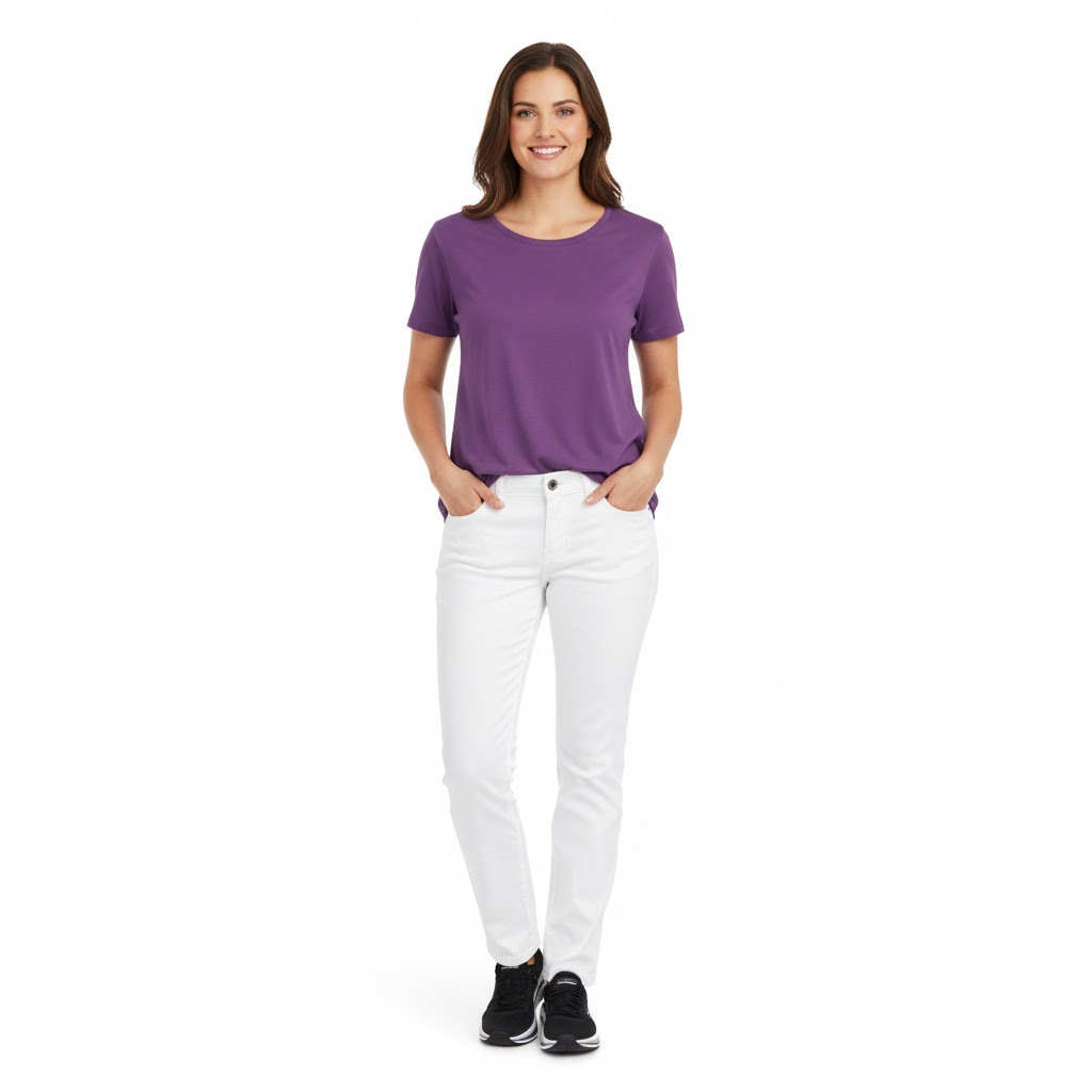 Nybo Hvide Damejeans, Harmony, Stretch, Moderne Pasform, Justerbar Elastik