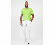 Lime farvet t-shirt med rund hals