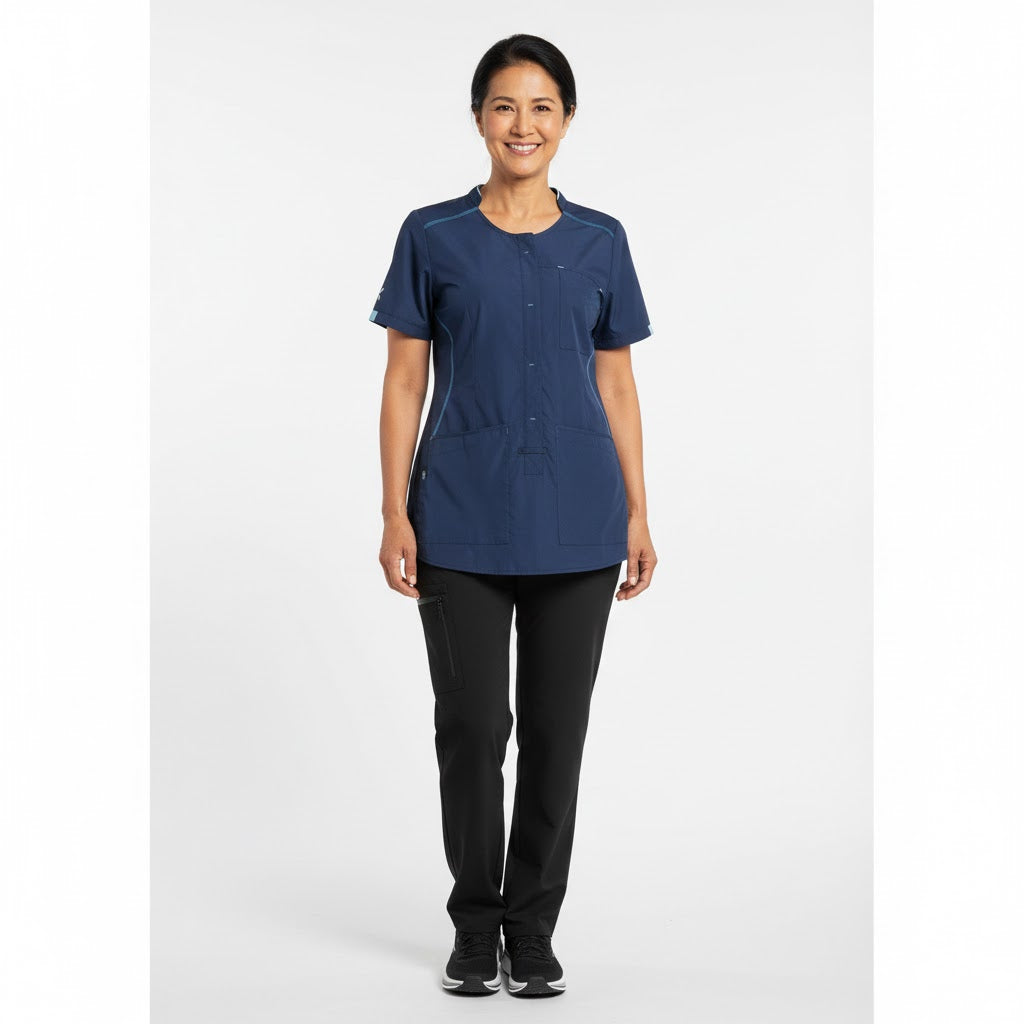 Nybo Navy Damebusseronne Sporty, Fleksibel, Rummelig