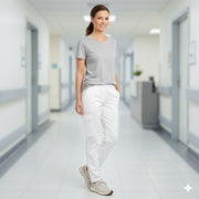 Nybo Hvide Unisex Perfect Fit Pull-on Chinos, Elastik, Komfort