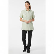 Nybo Lime Stribet Dame Fresh Dametunika, Kortærmet, Justerbar elastik