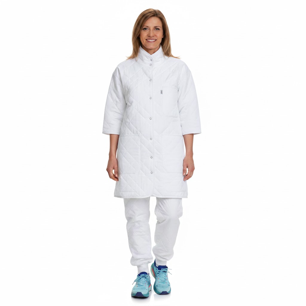 Nybo Hvid Unisex Clima Sport Termojakke, Høj Krave