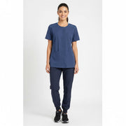 Nybo Navy Unisex Sporty Tunika, Slidser for Fleksibilitet