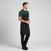 Nybo Sort Unisex All-over Forklæde, Kuskeforklæde, Brystlomme