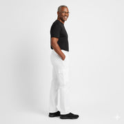 Nybo Hvide Herrebukser Club-Classic, Slidstærk, Lårlomme, Klap