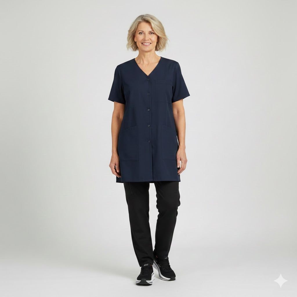 Nybo Navy Dametunika, Frame, Kortærmet, Åndbar, Komfort PyTuple