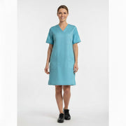 Nybo Turkis Dame Charisma Kjole, Flot Taljering, Praktiske Lommer