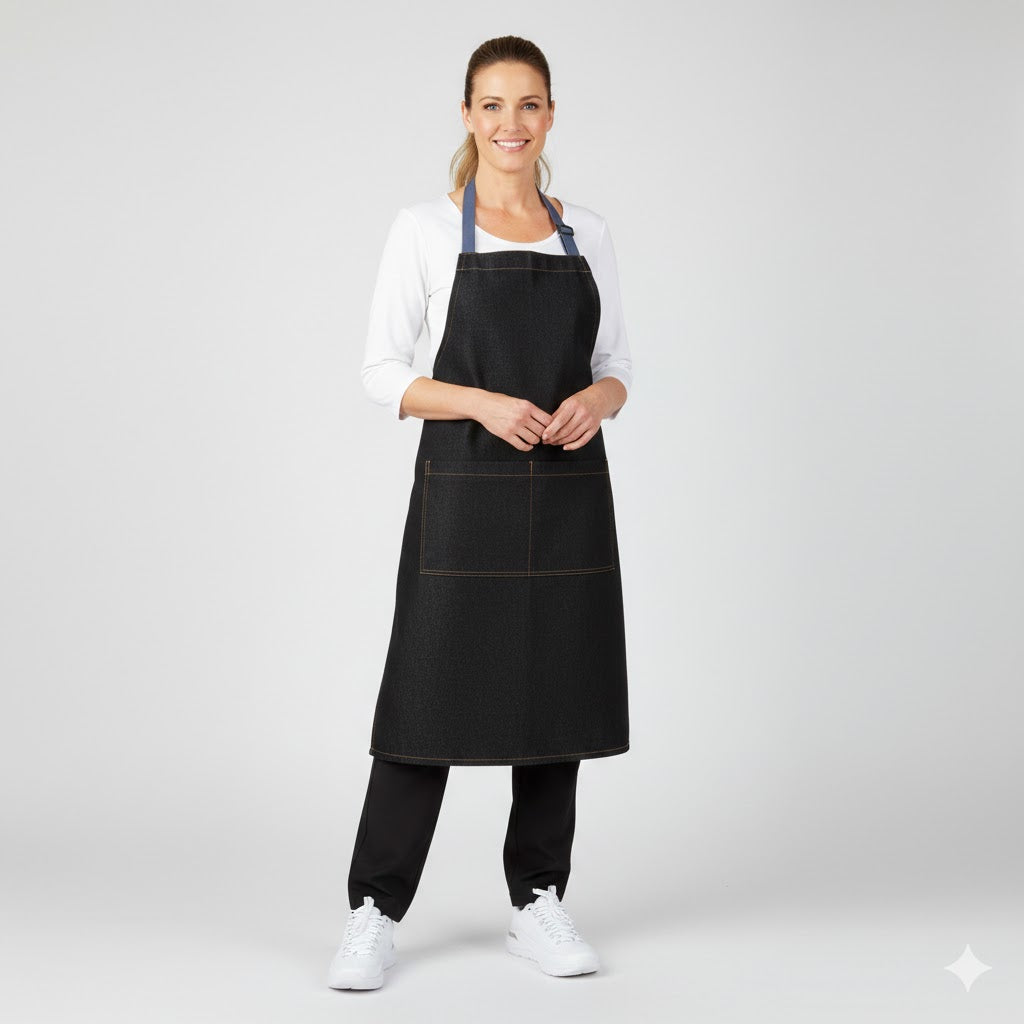 Nybo Sort/Denimblå Unisex New Nordic Kuskeforklæde, Justerbar, Rummelige Lommer