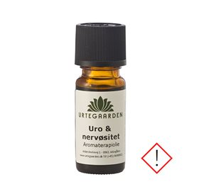 Urtegaarden Uro & Nervøsitet Aromaterapiolie – Beroligende duft til afslapning og velvære
