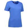 Blå t-shirt med rund hals til damer