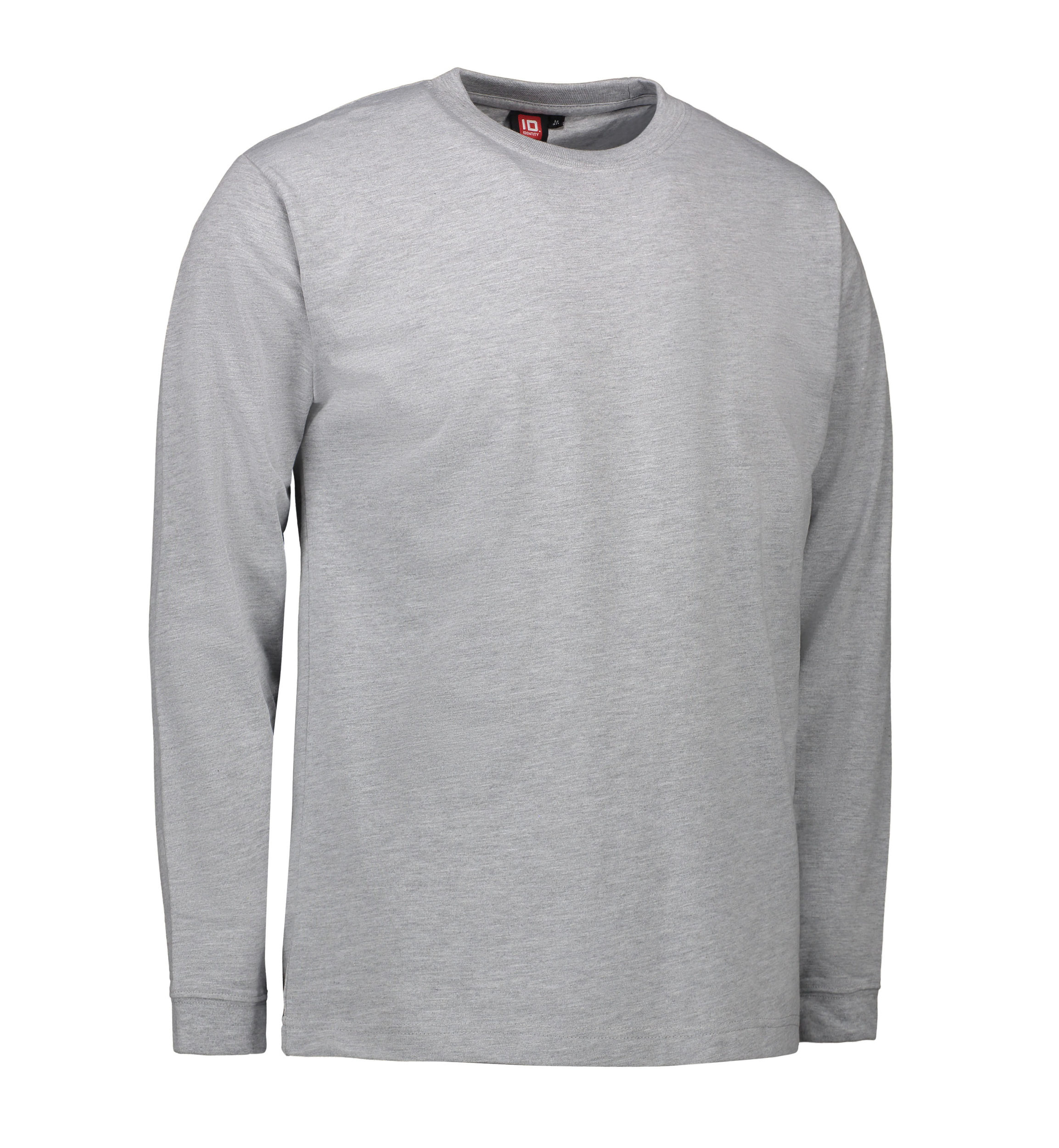 Billede af Slidstærk langærmet t-shirt til mænd i grå - 6XL