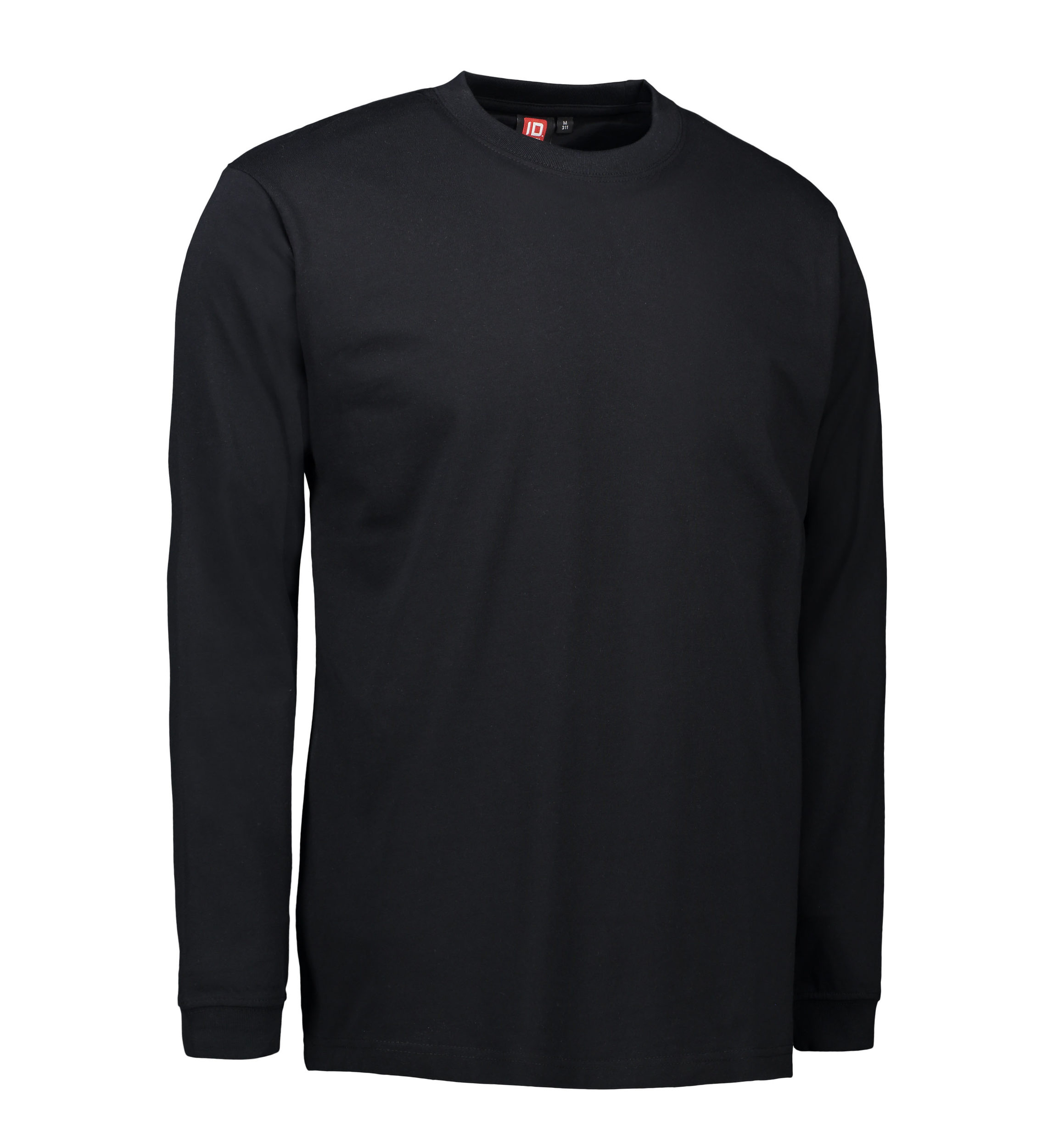 Billede af Slidstærk langærmet t-shirt til mænd i sort - 4XL hos Sygeplejebutikken.dk