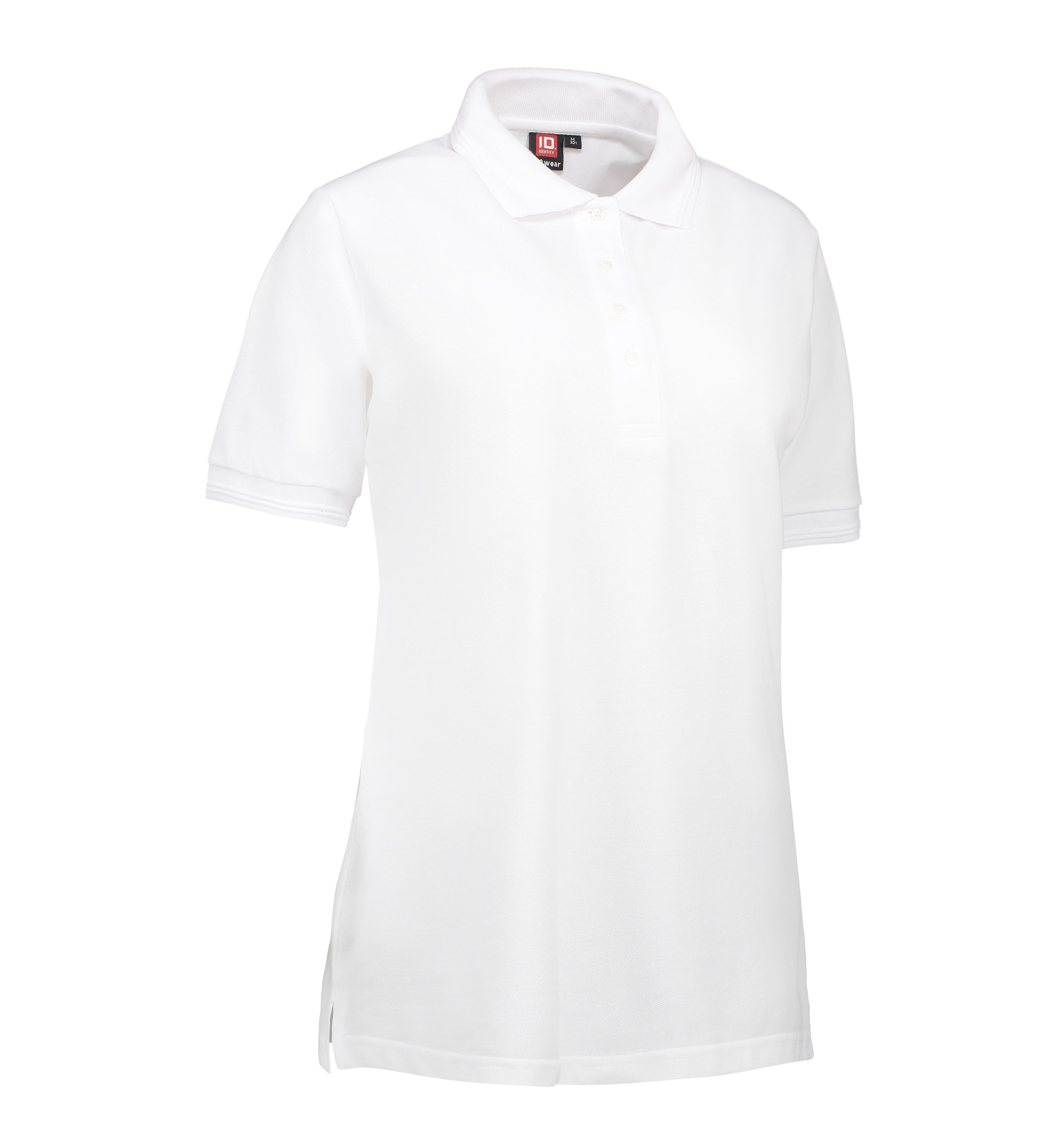 Billede af Slidstærk dame polo t-shirt i hvid - 4XL