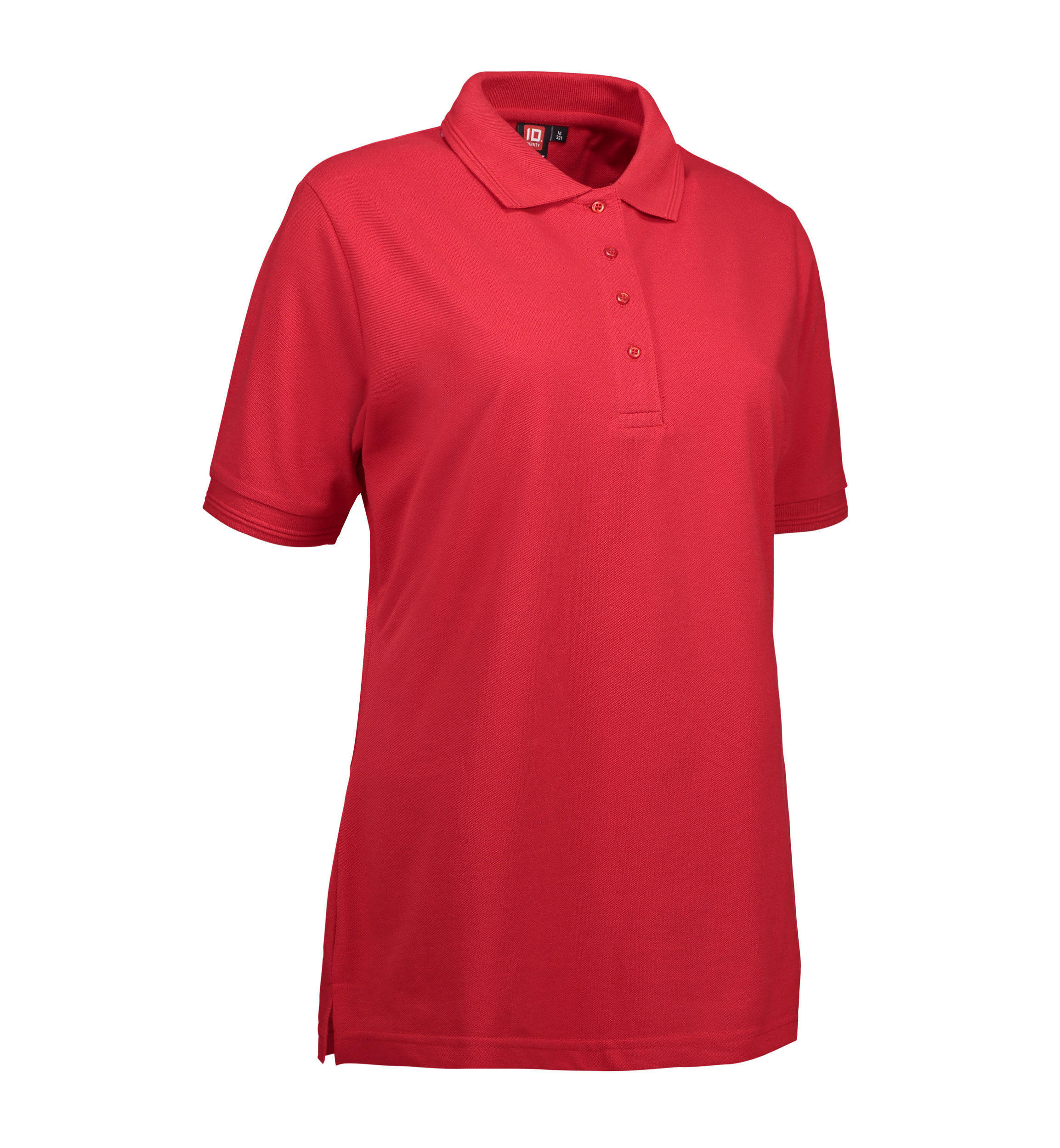 Billede af Slidstærk dame polo t-shirt i rød - 4XL