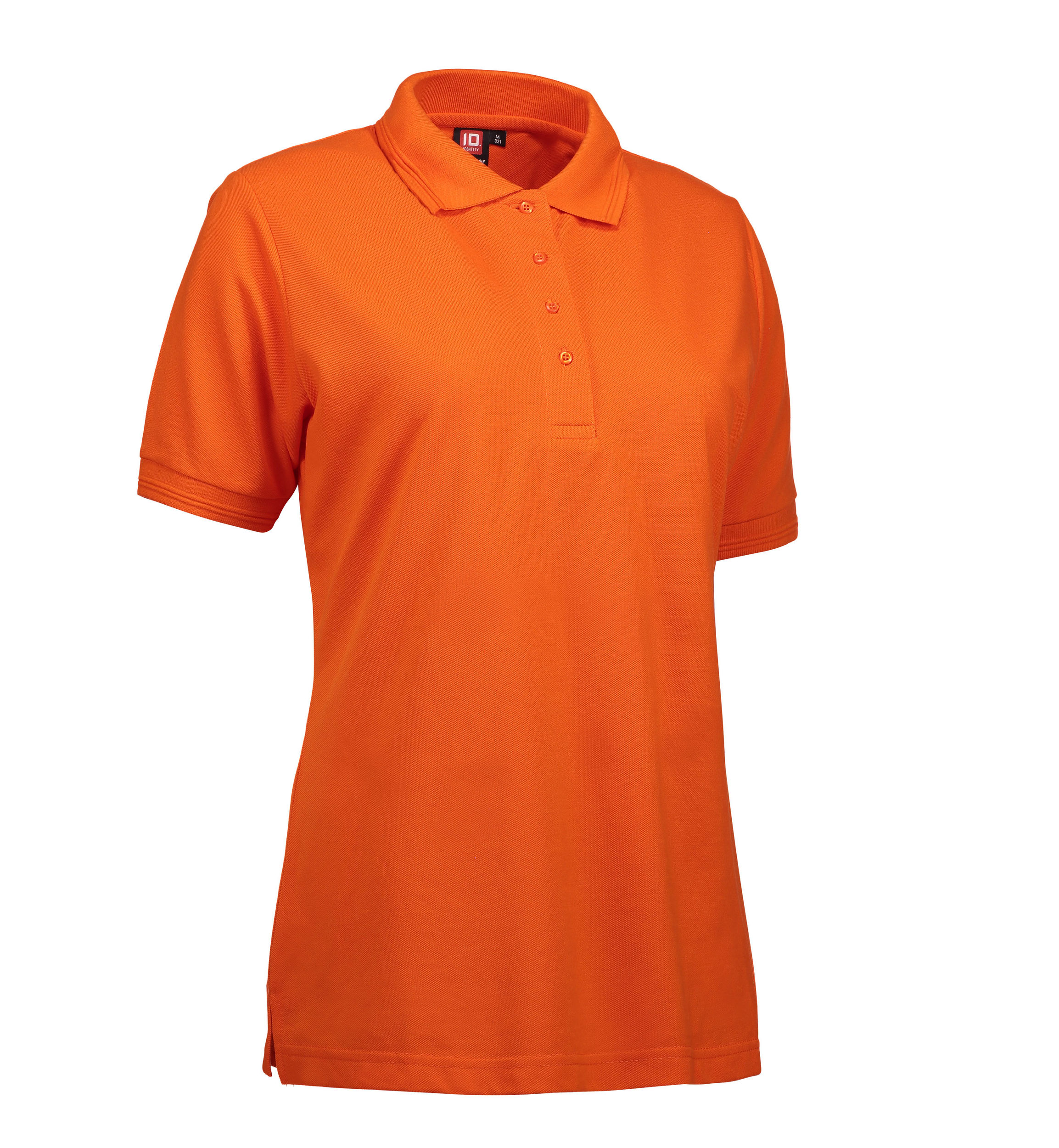 Billede af Slidstærk dame polo t-shirt i orange - 4XL
