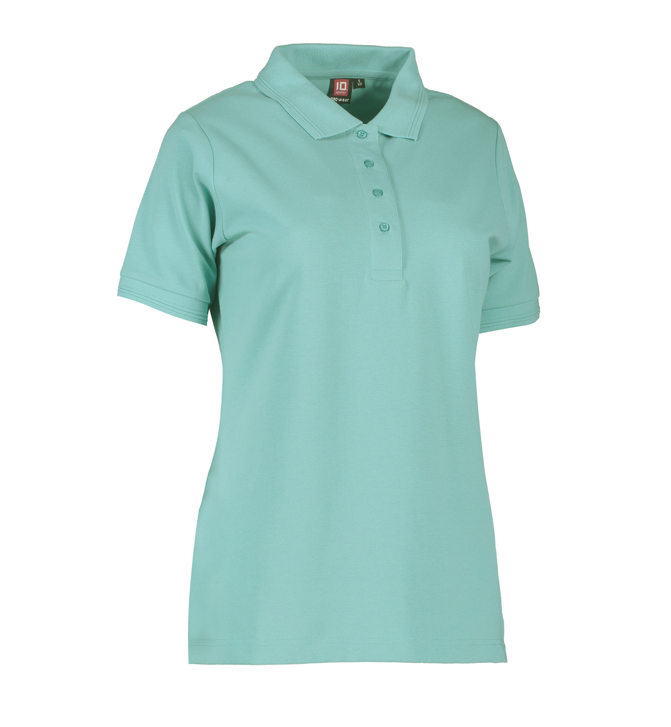 Billede af Slidstærk dame polo t-shirt i lys grøn - 4XL
