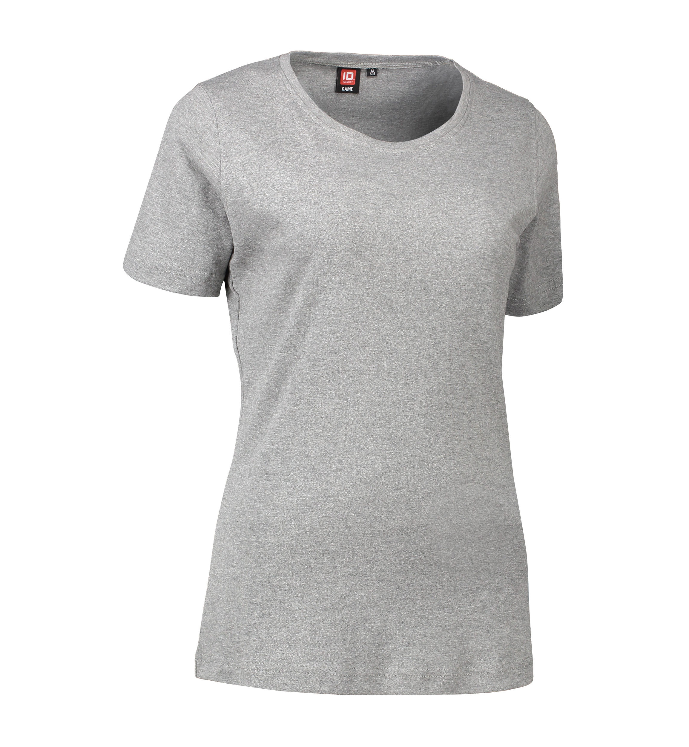 Billede af Dame t-shirt med rund hals i grå - 3XL