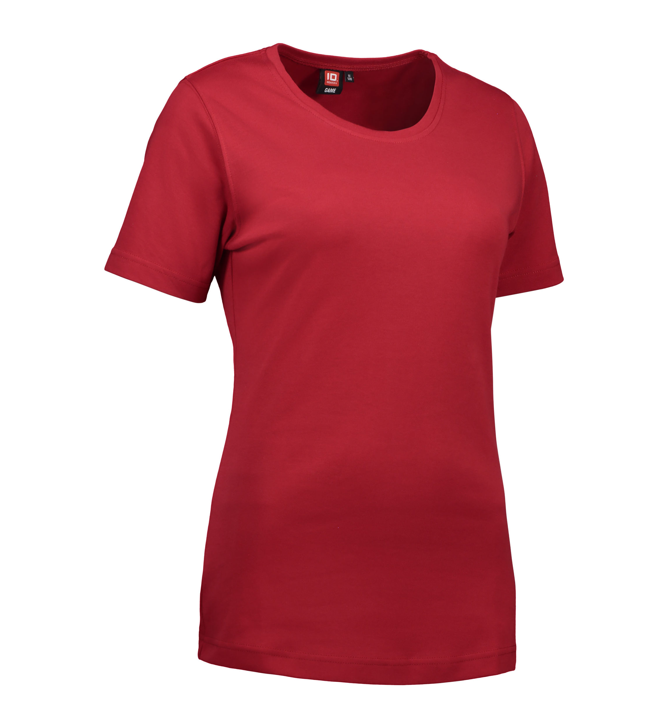 Billede af Rød dame t-shirt med rund hals - S hos Sygeplejebutikken.dk
