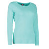 Mint farvet langærmet dame t-shirt