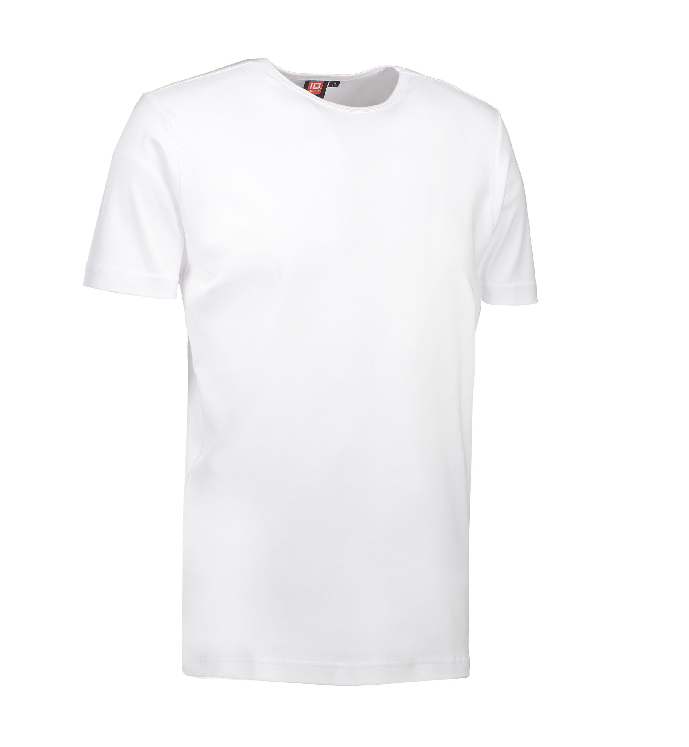 Billede af Hvid t-shirt med rund hals til mænd - 3XL
